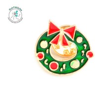 Anstecker Weihnachten Kranz Schleife Advent Silvester Glücksbringer Geschenkidee