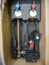 Pumpengruppe Heizkreisset 1  Zoll mit Mischer ohne Pumpe & obere Isolierschale