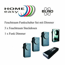 Funk Funkschalter Set Steckdosendimmer dimmbar  Fernbedienung Steckdosen Dimmer