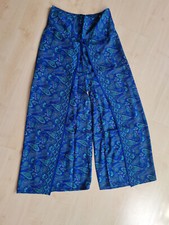 Damen Sommerhose, weit, bunt, Gr. L, Seidenmischung