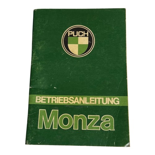 Betriebsanleitung puch monza - betriebsanleitung,