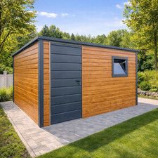 Gartenhaus 4x3m stahlgarage - gartenhaus,