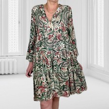 ITALY Boho Paisley Stufenkleid