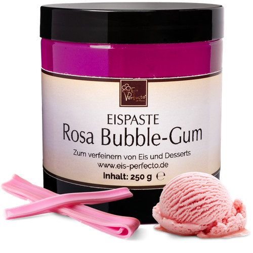 Rosa bubble gum eispaste - bubble-gum,