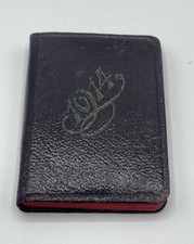 Portemonnaie Taschen Kalender 1914 Leder Jugendstil Wien Antik Alt Puppenstube