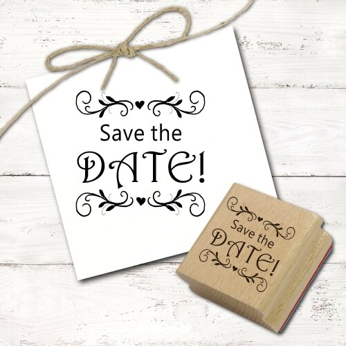 Motivstempel save the - the, date