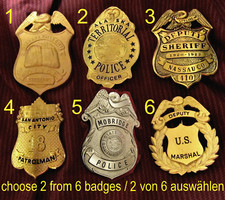 Obsolete police badge choose - obsolete, badge,