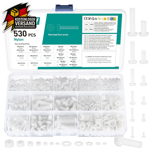Nylon schrauben set - nylon, stück