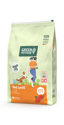 Green petfood veggiedog with - petfood,