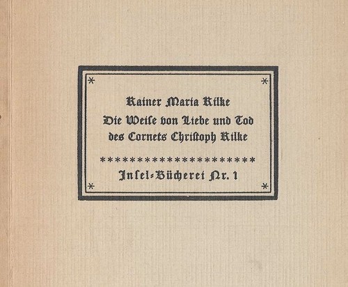 Insel bücherei rilke - rilke, die