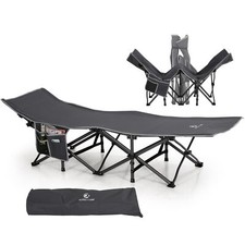 Campingbett Feldbett Klappbar Ultraleicht Campingliege mit Seitentasche und T...