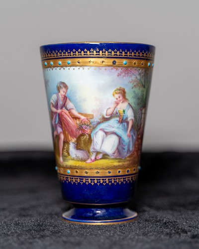 Bechervase sevres stil - bechervase,