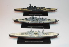 Sammlung Atlas Collection Schlachtschiffe BISMARCK - HOOD - DUKE OF YORK  1:1250