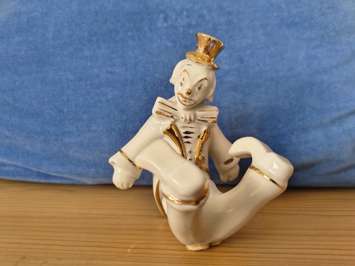 Porzellan clown figur - porzellan,