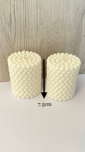 2er set bubble stumpenkerzen - set,