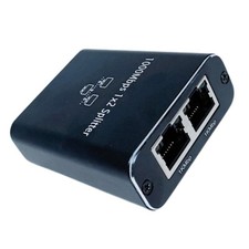 LAN Splitter 1 auf 2 Gigabit Ethernet RJ45 Switch 2Port Netzwerk Kabel Verteiler