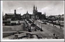 DRESDEN Sachsen AK 1941 Tram