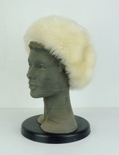 vintage LAMMFELLMÜTZE toscana-lamm helles fell damenmütze 60er 70er jahre