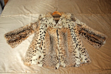 Damenmantel Kanada Luchs/Lynx (mit Cites-Bescheinigung), echter Pelz, Gr. 36/38