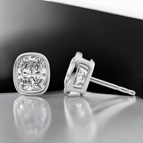 Damen 14k weißgold - weißgold, ohrring