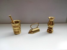 3 Miniaturen Messing für