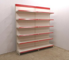 Tegometall 2m Tiefe 43cm Kiosk Spätkauf Verkaufsregale weiss Regal Vendox/Eden