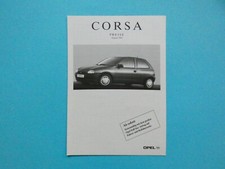 Prospekt / Preisliste - Opel Corsa B / GSi 16V - 08/94