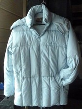 ELHO Jacke - Daunenjacke - Steppjacke -  hellblau - Gr. 38/40  Kapuze abnehmbar