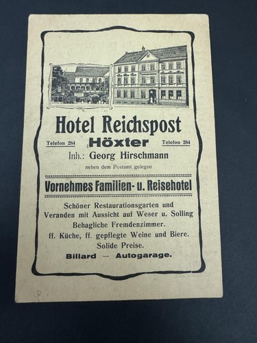 Höxter fahrplan karte - ak,