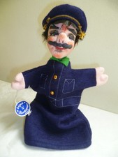 Original Dresdner Künstlerpuppe - Polizist-DDR GDR vintage unbespielt mit Schild