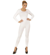 Ganzkörper Body in weiß mit Ärmeln - Bodysuit Damen Basic
