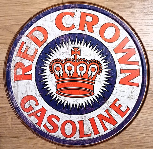 Metallschild usa red crown - metallschild,