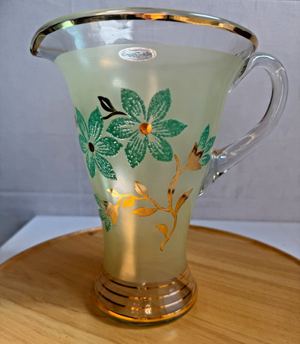 Vintage glasvase henkelvase - vintage,