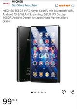 MECHEN 256GB MP3 Player Spotify mit Bluetooth WiFi, Android 13 & WLAN Streaming