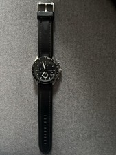 Fossil Uhr schwarz Herrenchronographen.