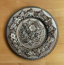 wunderschöner Wandteller Kupfer, fein ziselierte florale Motive, ca. 24 cm Dm