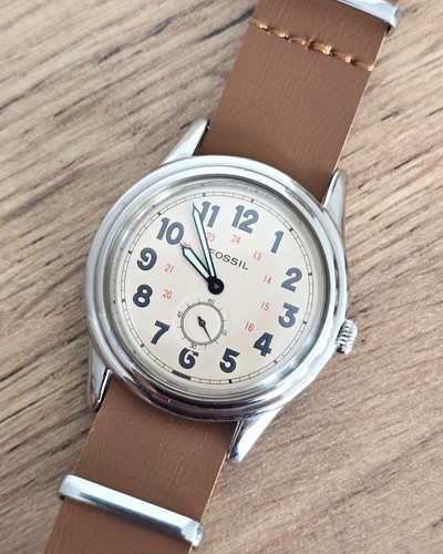 Vintage fossil 6237 - vintage, tm-6237