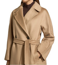 MAX MARA WEEKEND IT48 DE44 FR46 MANTEL RESINA KAMEL SCHURWOLLE COAT VIRGIN WOOL