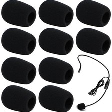 Mikrofon Windschutz 10 Stück Schalldämpfer für Lavalier, Headset, Mikrofon