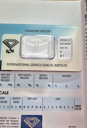 Igi natürlicher diamant rund - igi,