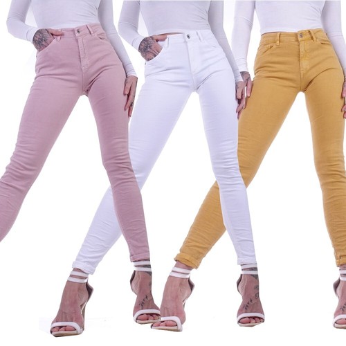 Italy damen röhrenjeans - röhrenjeans, high