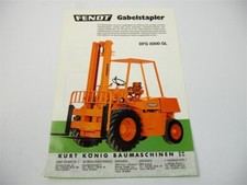 original Prospekt Fendt DFG 3000 GL Gabelstapler 1978 Werk II Kempten