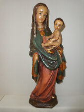 Madonna mit Jesuskind Maria Mutter Gottes Eichenholz geschnitzt - Statue 46cm