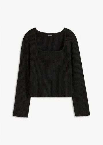 Pullover mit karree ausschnitt - pullover,