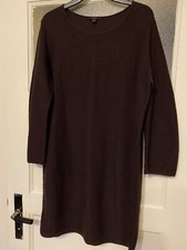 COS Kleid Longpullover Gr. M burgundy maroon 100% Wolle NP 90€ Lagenlook