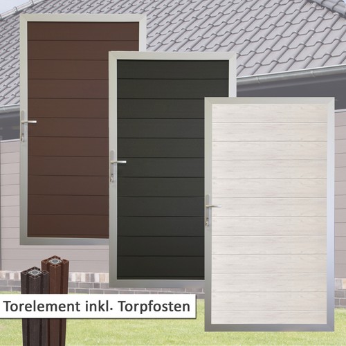 Wpc bpc sichtschutzzaun tor - bpc,