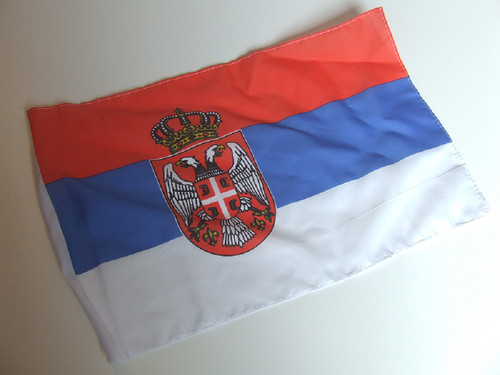 Serbien flagge fahne 30x45 cm - flagge,