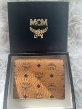 MCM BRIEFTASCHE IN COGNAC & VISETOS ORIGINAL NEU