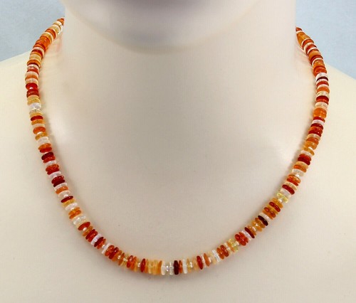 Feueropal edelsteinkette - ,
