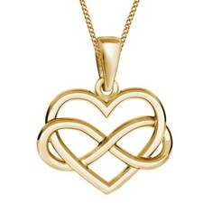 Herz Unendlichkeit Anhänger +